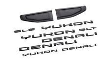 2021-2024 GMC Yukon SLE SLT Denali Emblems 86543264 Black Genuine OEM GM picture