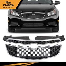 Front Bumper Upper & Lower Grille Set of 2PCS Fit For 2011-2014 Chevy Cruze picture