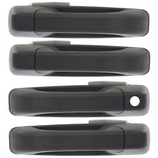 Exterior Outside Door Handle Texture Black Front Rear Kit Set of 4 for Ram Truck picture