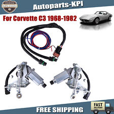 Pair Electric Headlight Conversion Kit Upgrade For Chevrolet Corvette C3 1968-82 picture