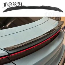 For Porsche Taycan 4S Turbo S RWD Sedan Real Carbon Rear Trunk Spoiler Wing 20+ picture