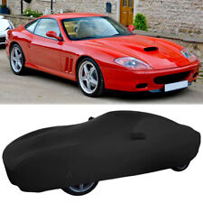 Full Car Cover Satin Stretch Dust-proof Custom Black For Ferrari 575 M Maranello picture