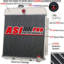 ASI 4 Row Aluminum Radiator For 1949 1950 Plymouth Special Deluxe Suburban 4950 picture