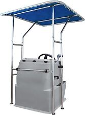 Boat T-Top for Center Console,Bimini Boat Tops Blue Canvas and Aluminum Tube picture
