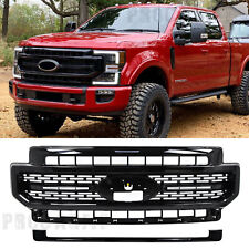 Lariat Sport Super Duty Front Bumper Black Grille For 2020-2023 Ford F250 F350 picture