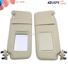 2pcs For 2007 Toyota Camry Tan Beige Sun Visor Pair Left+Right 2.4 2.5 3.5L New picture