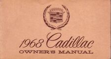 1968 Cadillac Owners Manual User Guide Reference Operator Book Fuses Fluids OEM picture
