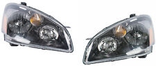 Headlights For Nissan Altima 2005 2006 Black Trim Pair Base, S, SE and SL Models picture