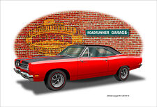 1969 Plymouth Roadrunner 383 Muscle Car Art Print - 9 colors picture