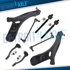8pc Front Lower Control Arms + Sway Bars + Tie Rods for 2012-2017 Hyundai Accent picture
