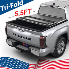 Soft Tri-Fold Bed Cover Tonneau Cover for 2022-2024 Tundra  5.5FT picture