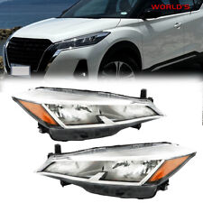 For 2021-2023 Nissan Kicks S/SV Headlight Headlamp Halogen Chrome Left+Right picture