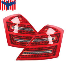 For 07-09 Mercedes S Class W221 S550 S63 Upgrade LED Taillights Red 2010-13 Look picture