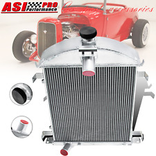 ASI 4 Rows Aluminum Radiator Cooler Fits 1928-1929 Ford Model A Heavy Duty 3.3L picture