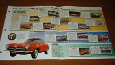 ★1954-99 HISTORY OF ALFA ROMEO GT & SPIDER BROCHURE INFO Giulia GT GTV GTA GTC★★ picture