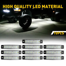 10 Pcs White LED Rock Strip Underbody Wheel Light for Offroad Truck Boat Car ATV picture
