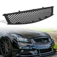 Matte Black Front Grille Mesh For 2008-2013 09 Infiniti G37 Coupe 2014-2015 Q60 picture