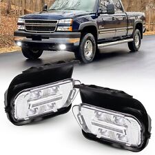 Fit for 03-06 Chevy Silverado Avalanche Bumper New LED Fog Lights Driving Lamps picture