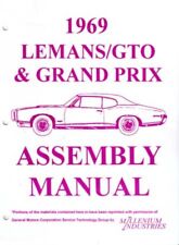 1969 Pontiac Grand Prix Lemans GTO Assembly Manual Instructions Illustrations picture