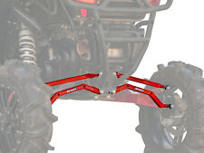 SuperATV High Clearance Boxed Rear Radius Arms for Polaris RZR XP 1000 - Red picture