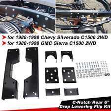 C-Notch Rear Support & Drop Flip Kit for 88-98 Chevy Silverado C1500 GMC Sierra picture