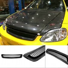 For 96-98 Honda Civic EK Typ-R Carbon Front Bumper Grille Mesh Grill Cover Trim picture