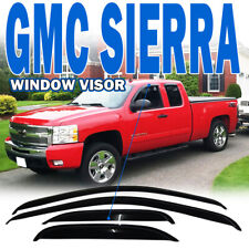Fits 08-13 Chevy Silverado GMC Sierra Extended Cab Window Visors Rain Guard 4PCS picture