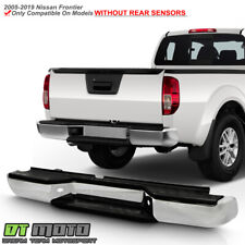 For 2005-2019 Nissan Frontier Chrome Steel Rear step Bumper w/o Sensor Holes picture