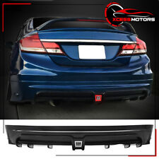 Fits 13-15 Honda Civic Sedan Mugen RR Style Rear Diffuser W/ 3rd LED Brake Light picture
