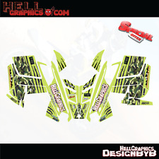 Graphic Decals Kit Green 4 Polaris 600 800 RUSH PRO-RMK ASSAULT, INDY 2010-2015 picture