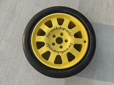 OEM BUGATTI VEYRON SPARE WHEEL TIRE RIM FACTORY DONUT DEALER ONLY YELLOW *RARE* picture