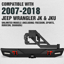 Front / Rear Bumper for 2007-2018 Jeep Wrangler JK JKU Unlimited with LED Lights picture