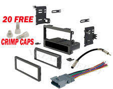 Complete Radio Stereo Install Dash Kit + Wiring Harness Antenna Adapter + CRIMPS picture