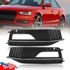 Front S-line Bumper Fog Light Lamp Frame Cover Grille For Audi S4/A4 2013-2016 picture