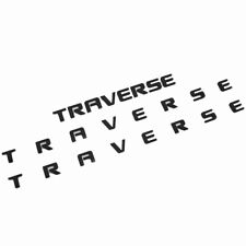 3x Fits 2018 UP Traverse Letter Nameplate Emblem Door & Liftgate Badge Black picture