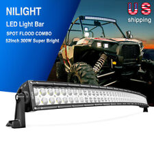 Nilight 52Inch Curved LED Light Bar 300W Off Road Combo Fog Driving Truck ATV 54 picture