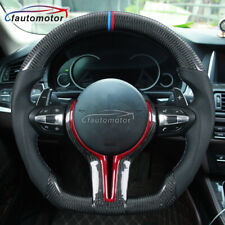 Fits BMW M3 M4 M5 F90 F30 E46 Carbon Fiber Steering Wheel with CF Paddles picture
