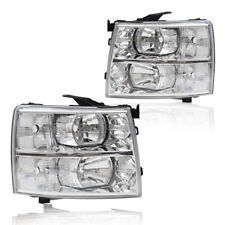 Fit For 07-13 Chevy Silverado 1500/2500/3500 Clear Corner Headlights Replacement picture