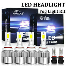 For 98-05 LEXUS GS 300 400 430 White LED Headlight High Low Beam+Fog Light Bulbs picture