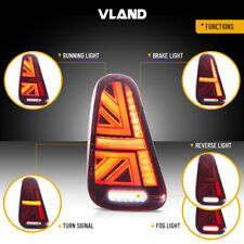 VLAND Red LED Tail Lights For 2001-2006 Mini Cooper S R50 R52 R53 w/Animation picture
