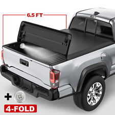 4-Fold 6.5FT Bed Truck Tonneau Cover For 2014-2019 Chevy Silverado Sierra 1500 picture