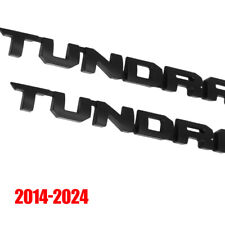 2x Matte Black Letter Emblem Door Side Badge 3D For 2014-2024 Tundra Nameplates picture