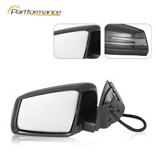BLACK LEFT SIDE DRIVER MIRROR WITH BLIND SPOT FOR MERCEDES C250 C300 C350 10-14 picture