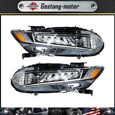 Headlight Fit For 2018-2021 Honda Accord Headlamps Driver + Passenger Side Pair picture