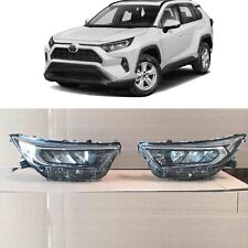 LED Headlight Replacement for 2019 2022 Toyota RAV4 LE XLE Chrome Left Right 2pc picture