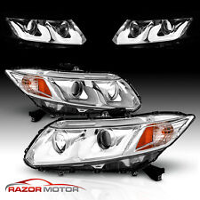 [U Style LED]For 2012 2013 2014 2015 Honda Civic 2/4Dr Projector Headlights Pair picture
