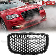 Fits 2015-2019 Chrysler 300 300C Black SRT Style Front Upper Hood Grille grill picture