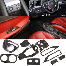 Real Carbon Fiber Car Interior Kit Cover Trim Set For Ferrari 458 2011-2016 picture
