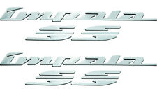 2x 94-96 Impala SS Chrome Quarter Panel Emblems 3D Badge New picture