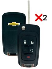 2 For 2010 2011 2012 2013 2014 2015 2016 Chevrolet Equinox Remote Flip Key Fob picture